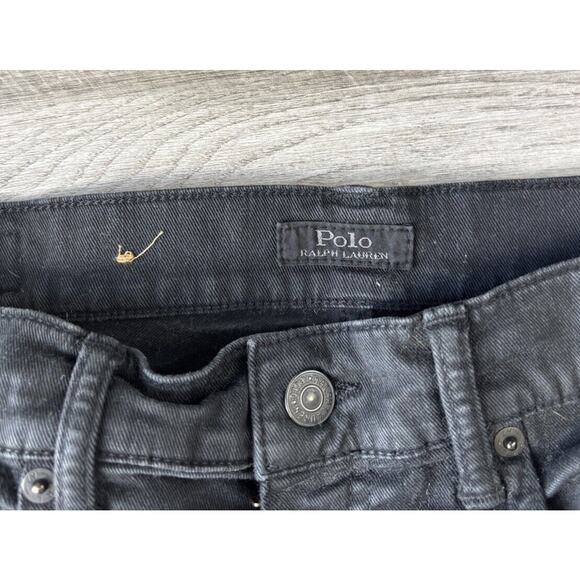 Polo Ralph Lauren Black Corset Ankle Jeans Size 28 Slim Skinny - Picture 4 of 7
